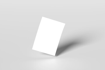 Blank white paper with soft shadow. Paper mockup vector. Mockup isolated. 