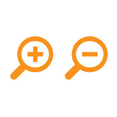 Fototapeta premium zoom in and zoom out icon