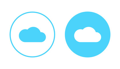 Cloud icon vector. cloud sign and symbol