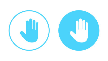 Fototapeta premium Hand icon vector. hand sign and symbol. palm