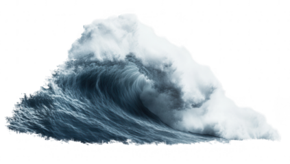 a powerful ocean wave captured in motion showcasing the beauty and force of nature. dynamic energy and intricate details of the water and foam