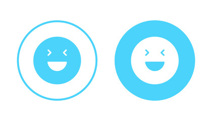 Fototapeta premium Smile icon vector. smile emoticon icon. feedback sign and symbol