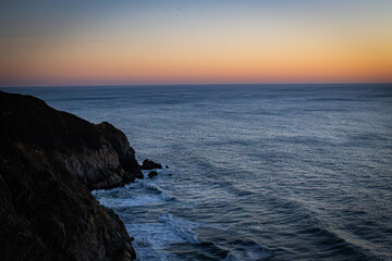 Sunset over the ocean