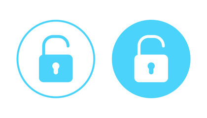 Unlock icon vector. Unlock sign and symbol. unlocked padlock icon