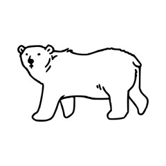 simple polar bear illustration