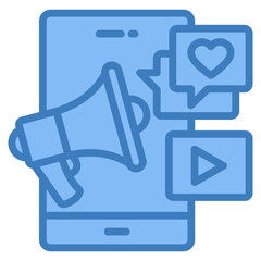 Social Media Marketing Icon Element For Design