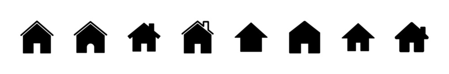 House icon set. Home icon vector