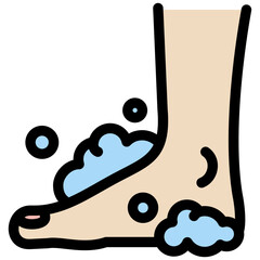 wash feet icon