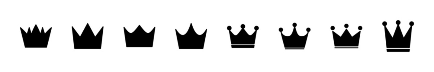Crown icon set. crown vector icon