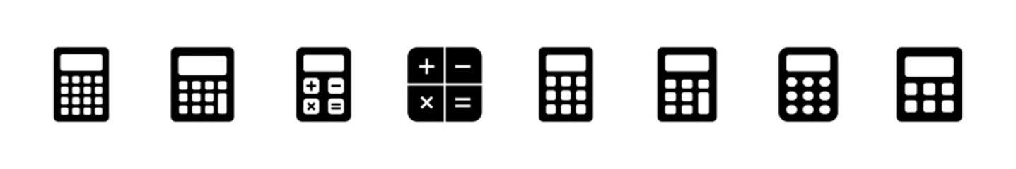 Calculator icon set. Accounting calculator icon. calculator vector