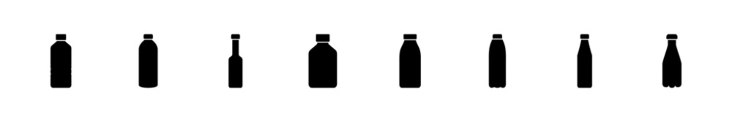 Bottle icon set. bottle vector icon