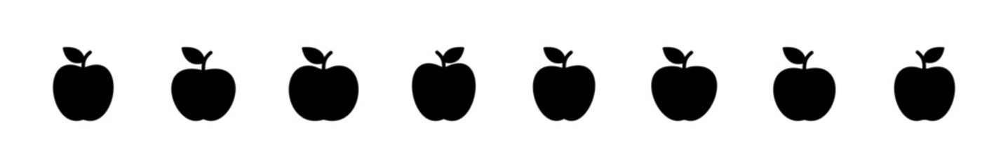 Apple icon set. Apple vector icon. apple symbols for your web design.