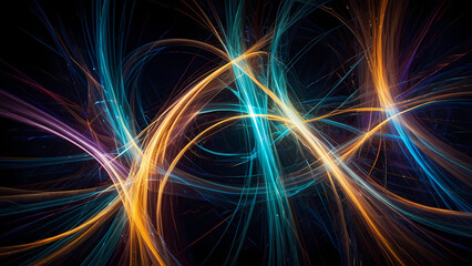 Mesmerizing Light Streaks Background - Long Exposure Art