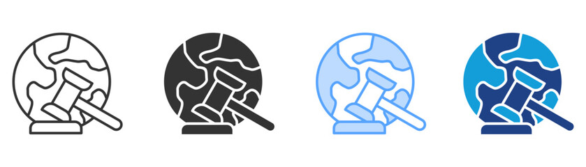 Regulation Icon Set Multiple Style Collection