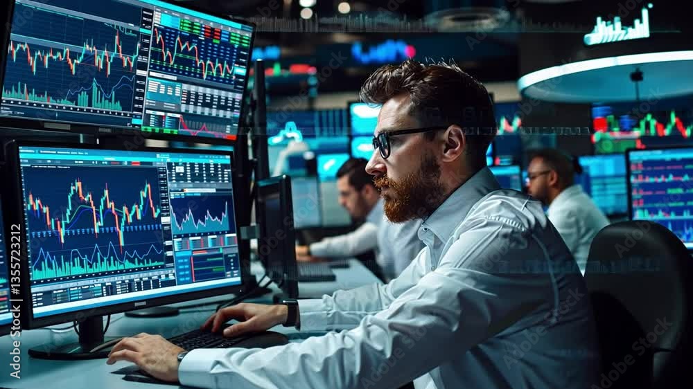 Poster market mavericks at work: focus on the dedication of traders immersed in the dynamic world of the fi