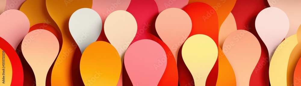 Aufkleber dynamic abstract background with vibrant and colorful shapes for modern designs vivid