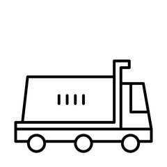 Dump Truck of Construction Machinery Icons