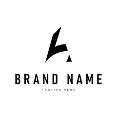 letter a logo concept with simple minimalist design illustration template brand product symbol letter