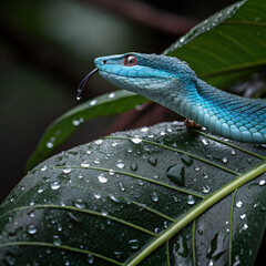 Obraz premium lizard on the grass