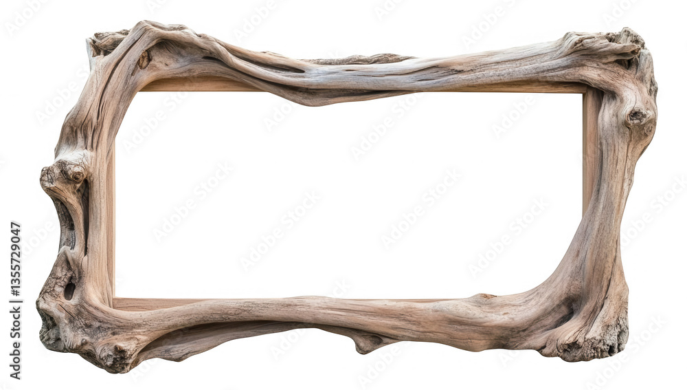 Poster a rustic wooden frame with a natural organic design ideal for showcasing artwork or photographs its 