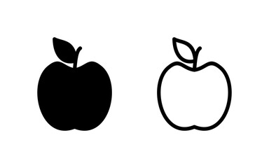 Apple icon vector illustration. Apple sign and symbols for web design.