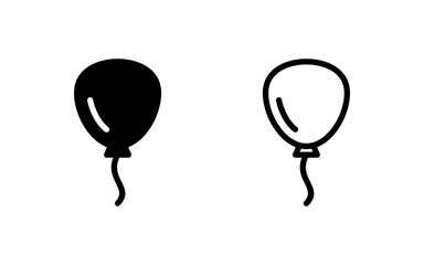 Balloon icon vector illustration. Party balloon sign and symbol