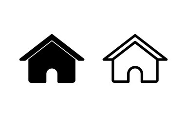 Home icon vector illustration. House sign and symbol