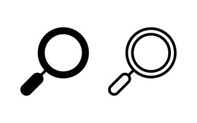 Search icon vector illustration. search magnifying glass sign and symbol