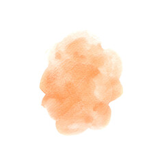 orange sponge isolated on white