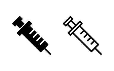 Syringe icon vector illustration. injection sign and symbol. vaccine icon