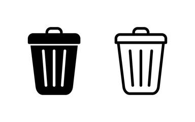 Trash icon vector illustration. trash can icon. delete sign and symbol.