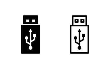 Usb icon vector illustration. Flash disk sign and symbol. flash drive sign.