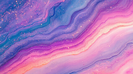 Vibrant abstract liquid texture with pink and blue hues