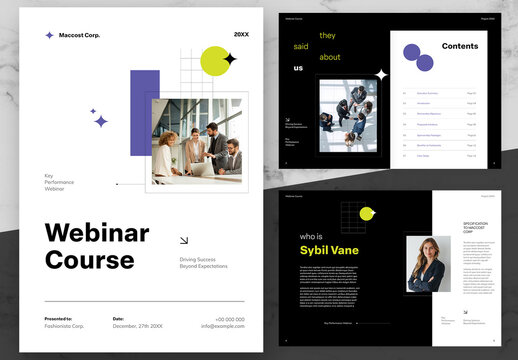 Purple And Green Webinar Course
