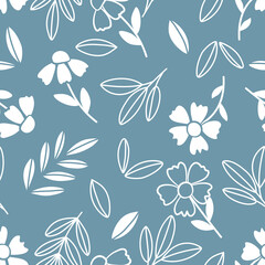 Flower seamless pattern design with beautiful flower and leaves. Flower art. floral and leaf pattern design for fabric, cotton, wallpaper, satin, gift wrap, carpet, background.	