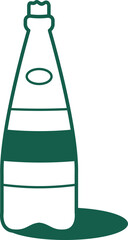 Bottle Line Icon Element Set
