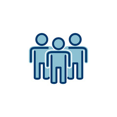 people icon vector isolated on white background. person icon. User vector icon