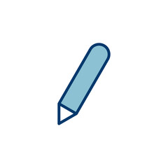 Pencil icon vector isolated on white background. Pencil vector icon