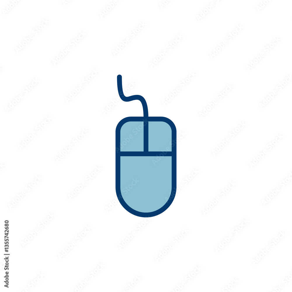 Aufkleber computer mouse icon vector isolated on white background. computer mouse vector icon