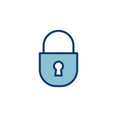 Lock icon vector isolated on white background. Encryption icon. Security symbol. Secure. Private