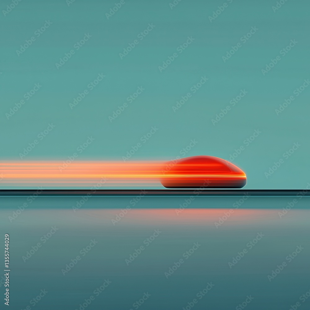 Poster a sleek, modern vehicle appears to be racing forward, creating a dynamic sense of speed and motion a