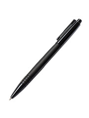 Black ballpoint pen isolated on transparent background. Png