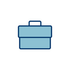 Briefcase icon vector isolated on white background. Briefcase vector icon