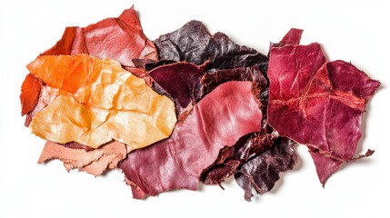 Colorful Leather Pieces for Shoe Repair