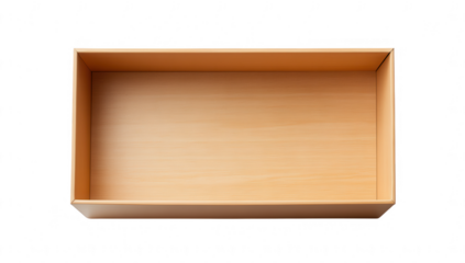 a simple wooden box rectangular in shape sits empty on a clean surface suggesting potential for storage or organization its natural finish adds a warm touch to any setting
