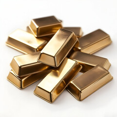 Close-Up of Miniature Gold Bars