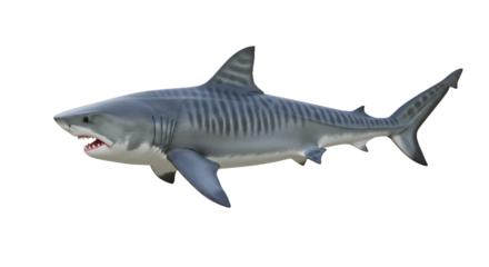 Ocean Apex: Photorealistic Great White Shark in Menacing Detail