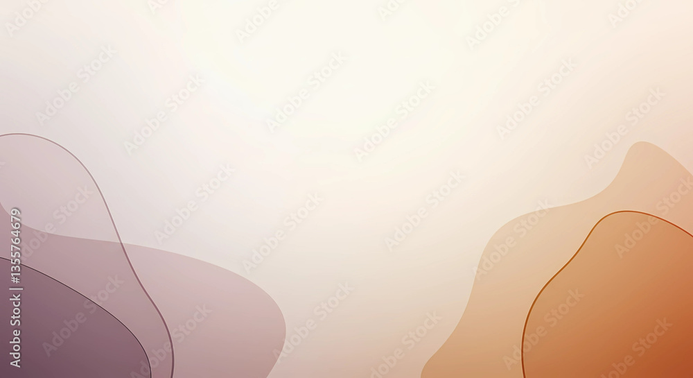 Aufkleber abstract background with flowing shapes and soft colors