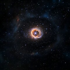 Cosmic Nebula with Starburst, and Space.