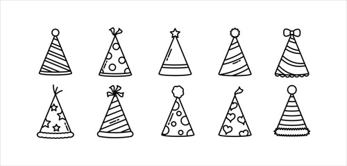 Party Hat Icon Set